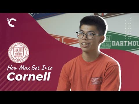 Max 如何獲得康奈爾大學的取錄